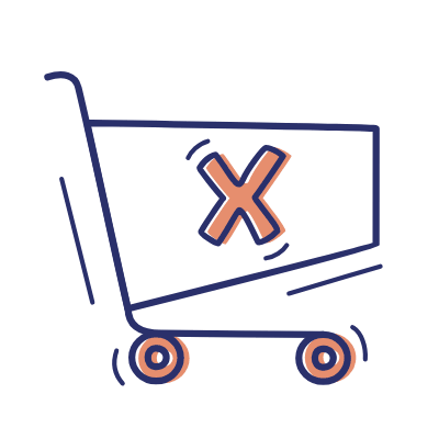 Cart Cross, Animated Icon, Motif