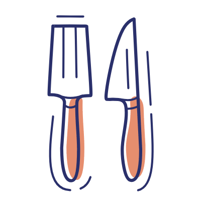 Cutlery, Animated Icon, Motif
