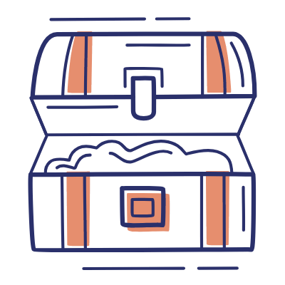 Treasure Chest Open, Animated Icon, Motif
