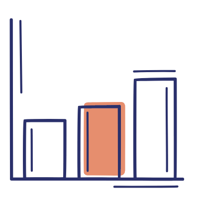 Bar Chart Vertical Grow, Animated Icon, Motif