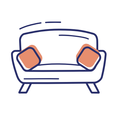 Sofa, Animated Icon, Motif