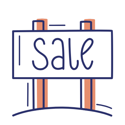 Ground Land Sale, Animated Icon, Motif
