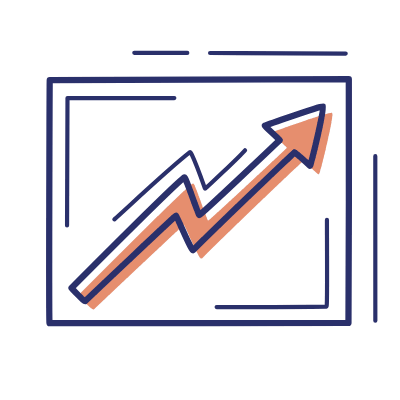 Arrow Growth, Animated Icon, Motif