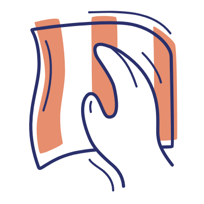 Hand Wiping, Animated Icon, Motif