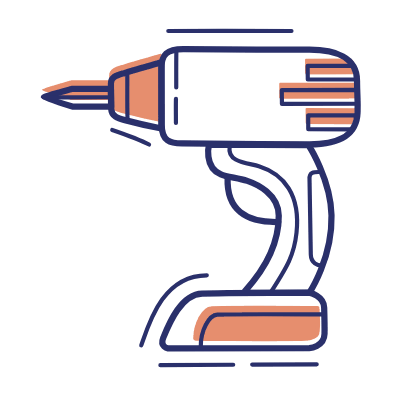 Drilling Machine, Animated Icon, Motif