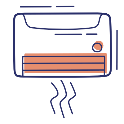 Air Conditioner, Animated Icon, Motif