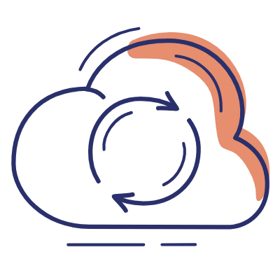 Cloud Refresh, Animated Icon, Motif