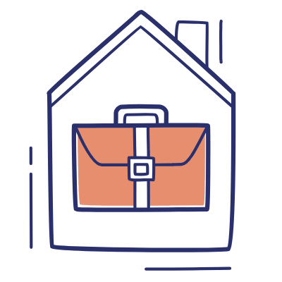 Home Briefcase, Animated Icon, Motif