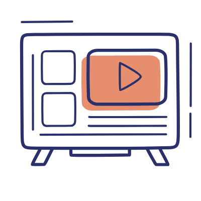 Smart TV, Animated Icon, Motif
