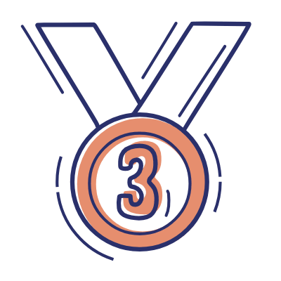 Medal Third Place, Animated Icon, Motif