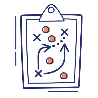 Clipboard Strategy, Animated Icon, Motif