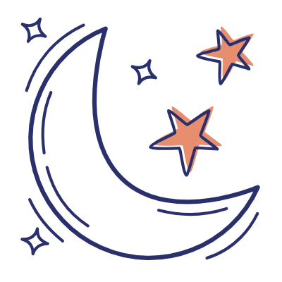 Moon Stars, Animated Icon, Motif