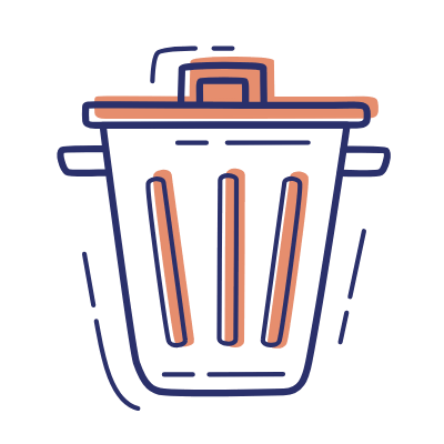 Trash Bin, Animated Icon, Motif