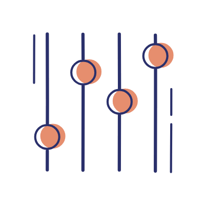 Sliders Vertical, Animated Icon, Motif