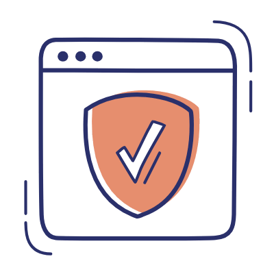 Browser Shield, Animated Icon, Motif