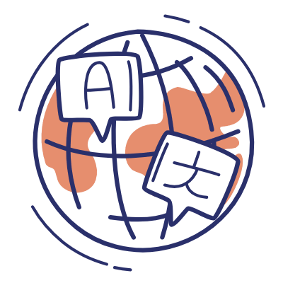 Globe Translate, Animated Icon, Motif