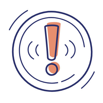 Warning Circle, Animated Icon, Motif