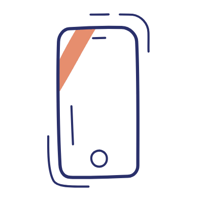 Smartphone Button, Animated Icon, Motif
