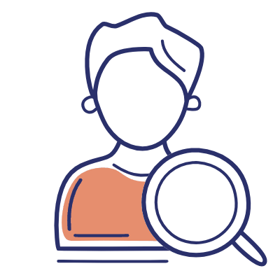 Man Search, Animated Icon, Motif