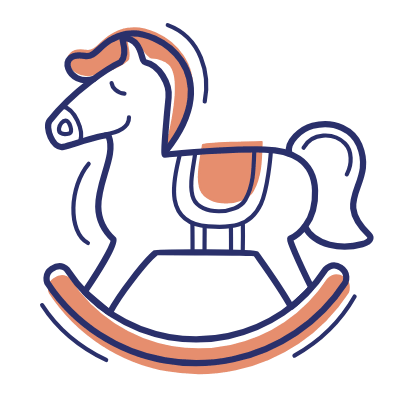 Rocking Horse, Animated Icon, Motif