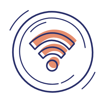 Wifi Circle, Animated Icon, Motif