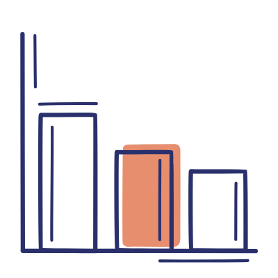Bar Chart Decline, Animated Icon, Motif