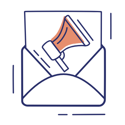Mail Open Marketing, Animated Icon, Motif