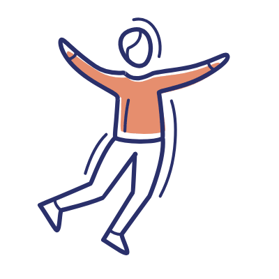 Person Jumping, Animated Icon, Motif