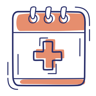 Calendar Medical, Animated Icon, Motif