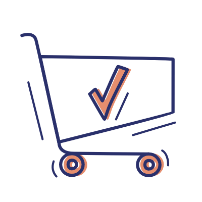 Cart Check, Animated Icon, Motif