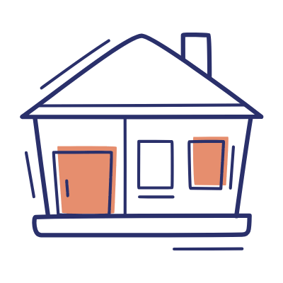 Bungalow, Animated Icon, Motif