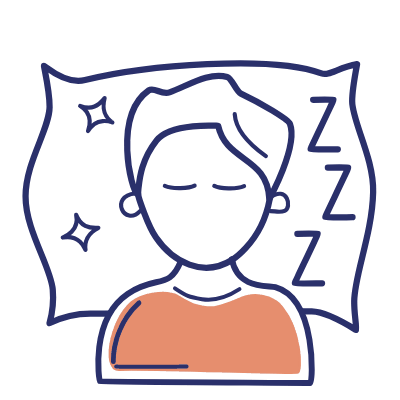 Man Sleeping, Animated Icon, Motif