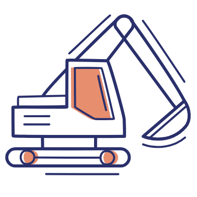 Digger, Animated Icon, Motif