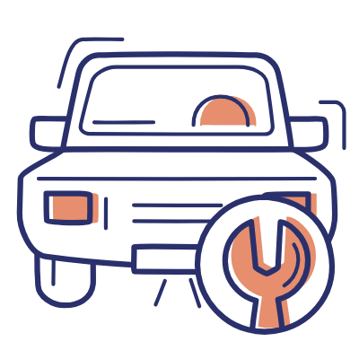 Car Service, Animated Icon, Motif