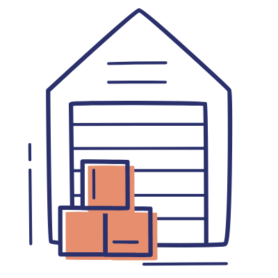 Warehouse, Animated Icon, Motif