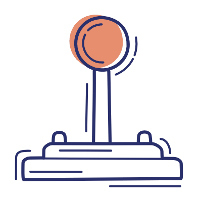 Joystick, Animated Icon, Motif