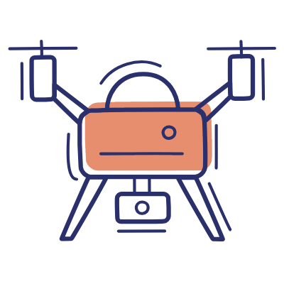 Drone, Animated Icon, Motif