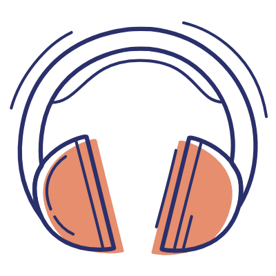 Headphones, Animated Icon, Motif
