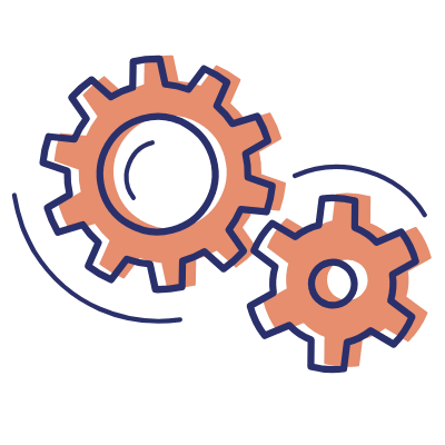 Cogs, Animated Icon, Motif
