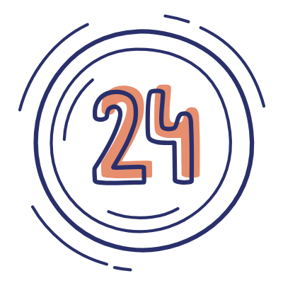 24-Hour, Animated Icon, Motif