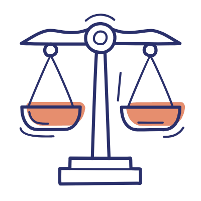 Scale Justice, Animated Icon, Motif