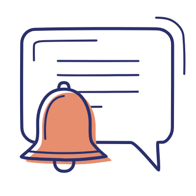 Message Bell, Animated Icon, Motif