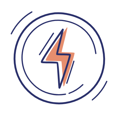 Bolt Circle, Animated Icon, Motif