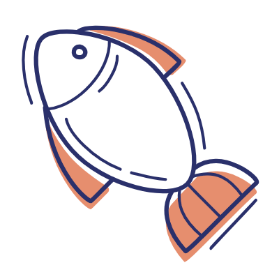 Fish, Animated Icon, Motif