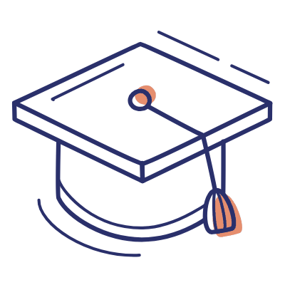 Student Cap, Animated Icon, Motif