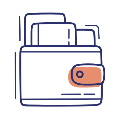 Wallet Full, Animated Icon, Motif