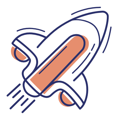 Rocket, Animated Icon, Motif