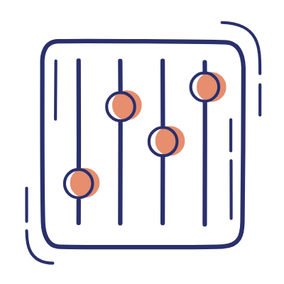 Sound Mixer, Animated Icon, Motif