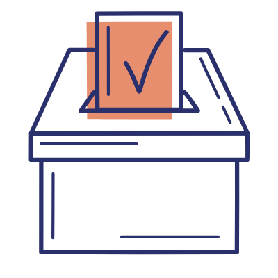 Ballot Box Check, Animated Icon, Motif