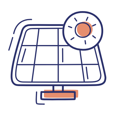Solar Panel, Animated Icon, Motif